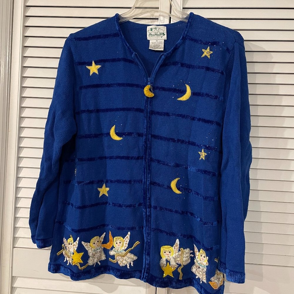 Quacker Factory Angel Sweater Size 1X